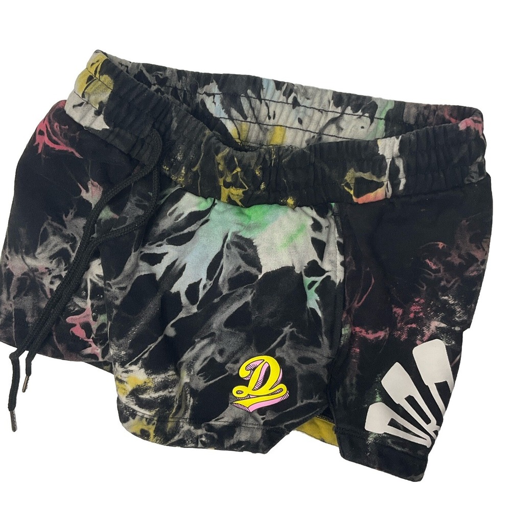 Dreamville Festival Shorts Tie Dye‎ Fanned Out Logo Gym Women Sz S